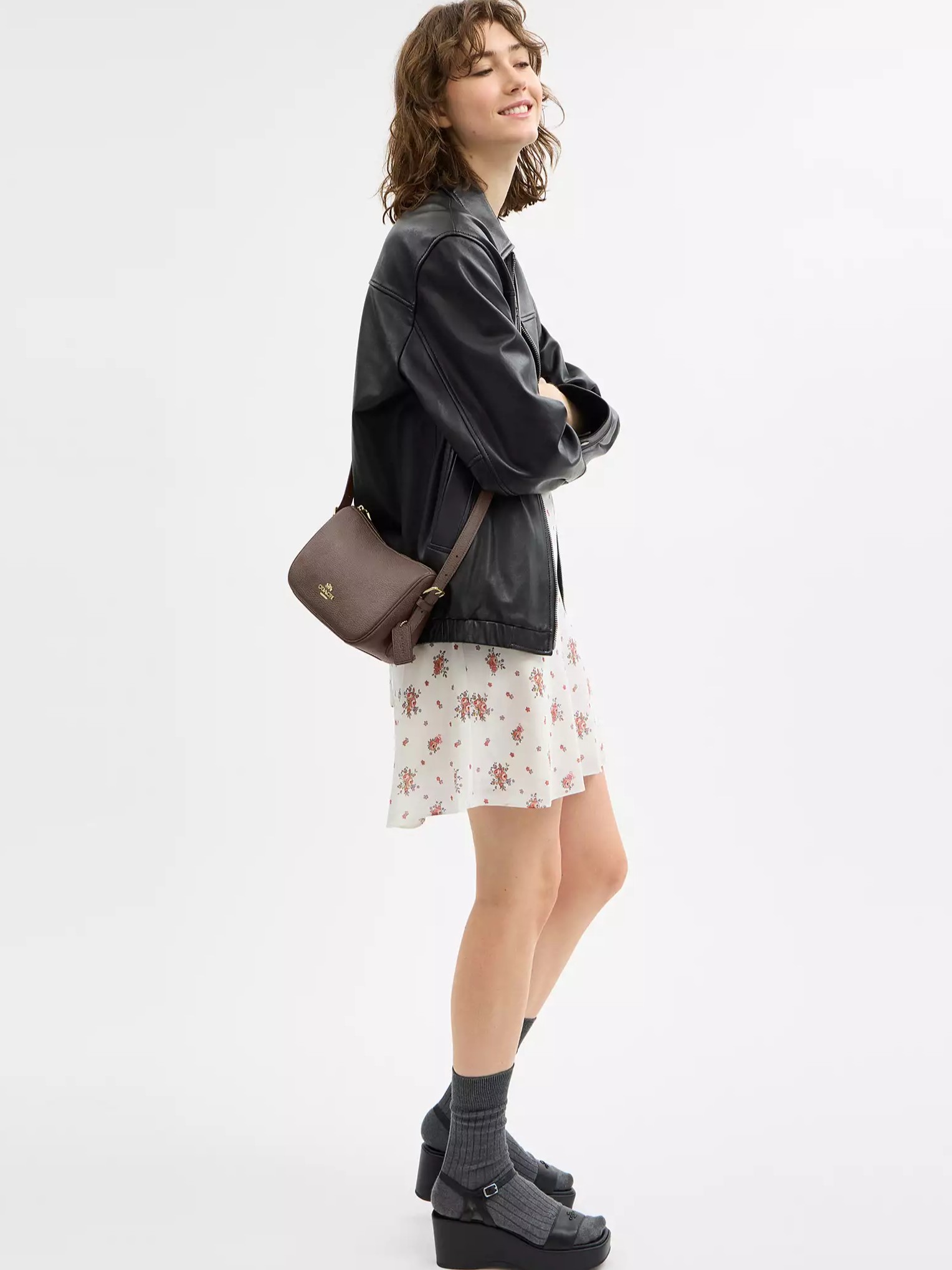 Túi kẹp nách Coach Kailey Shoulder Bag Dark Stone CY707 7