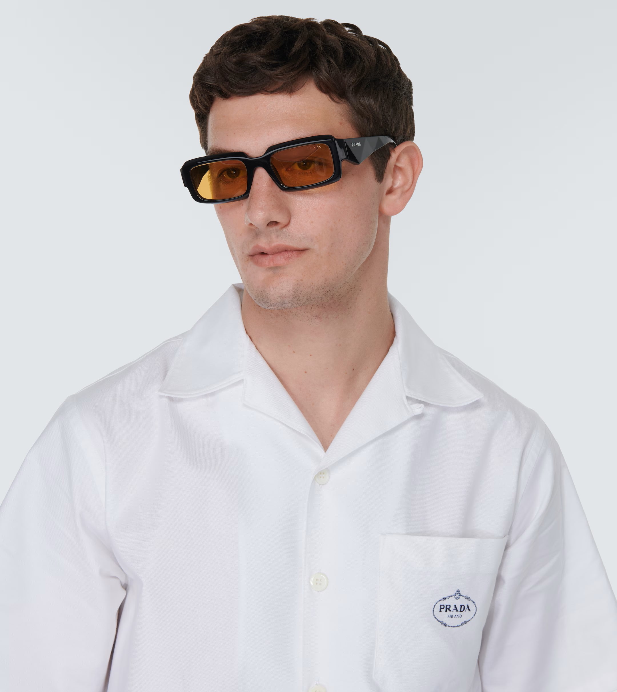 Kính Mát Prada Yellow Acetate Sunglasses SPR27Z 4