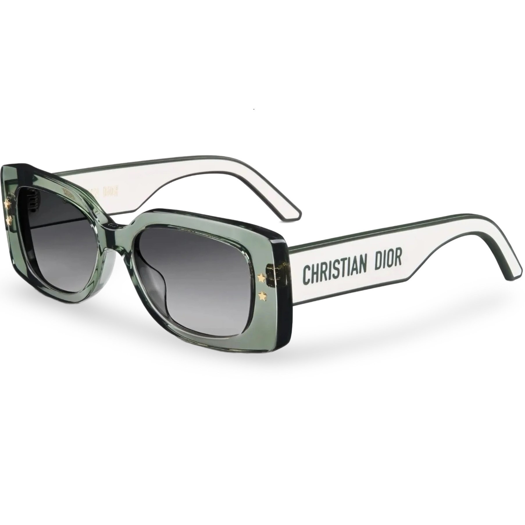 Kính DiorPacific S1U Transparent Green Rectangular Sunglasses 3