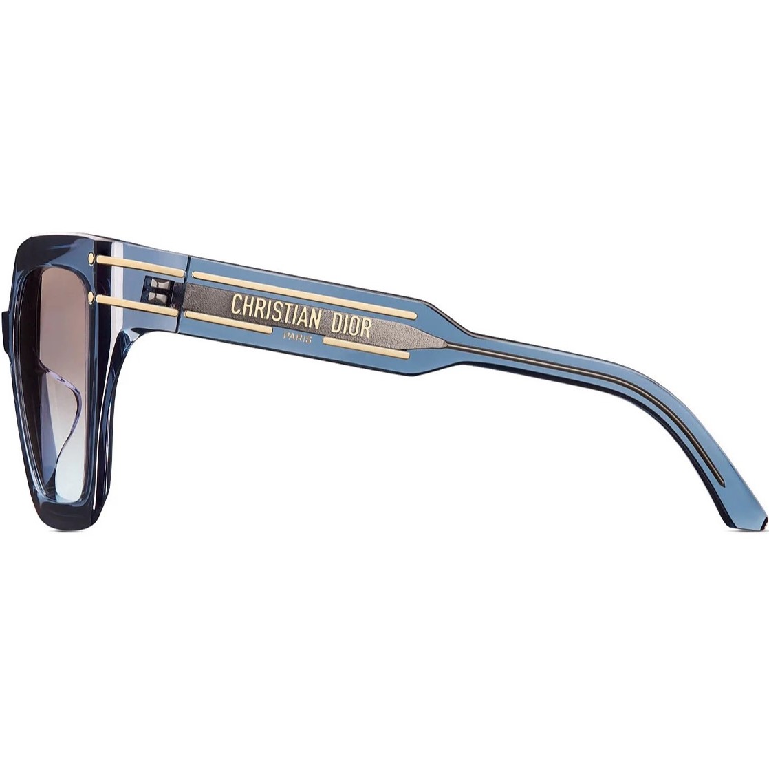 Kính Mát Dior Diorsignature S10F 30F2 Shiny Blue Sunglasses 2