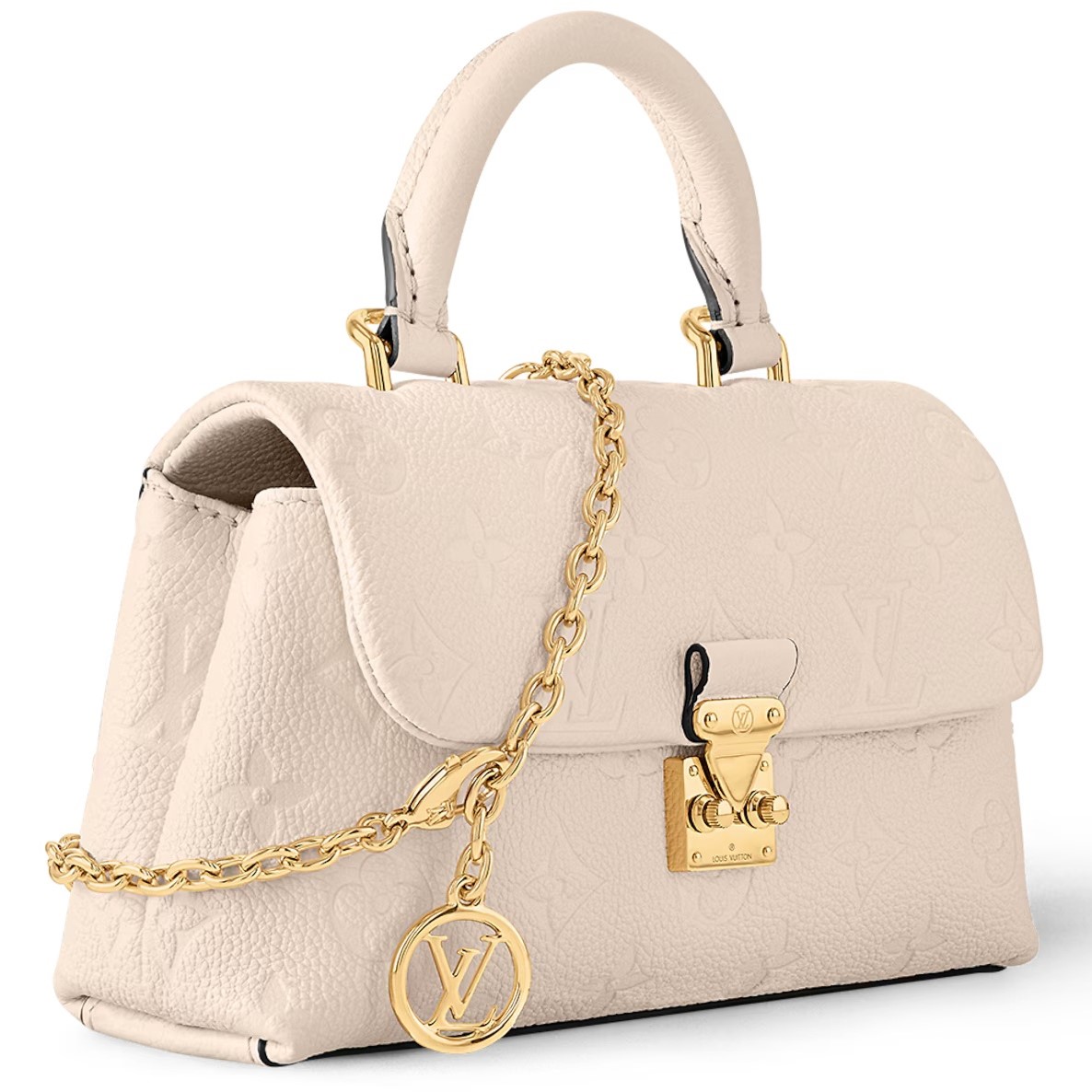 Túi Louis Vuitton Nano Madeleine Monogram Empreinte Cream 5