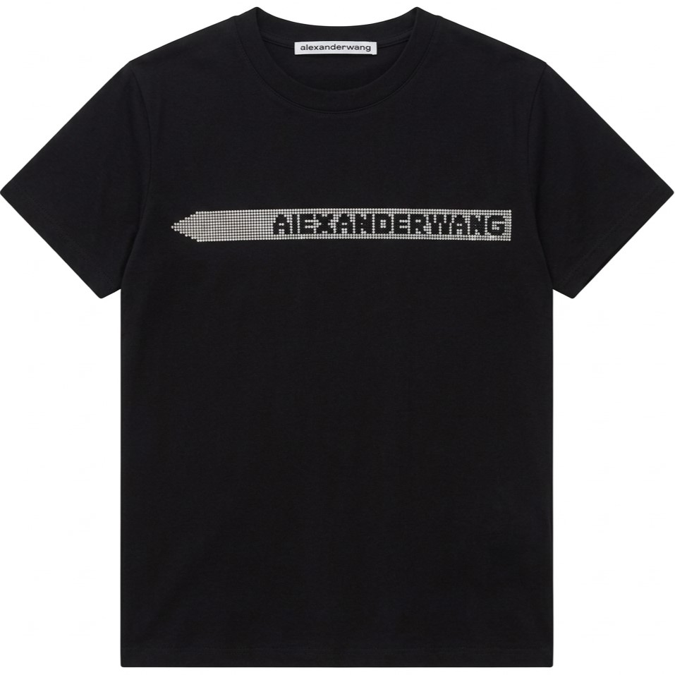 Áo thun tay ngắn đính đá Alexander Wang 2