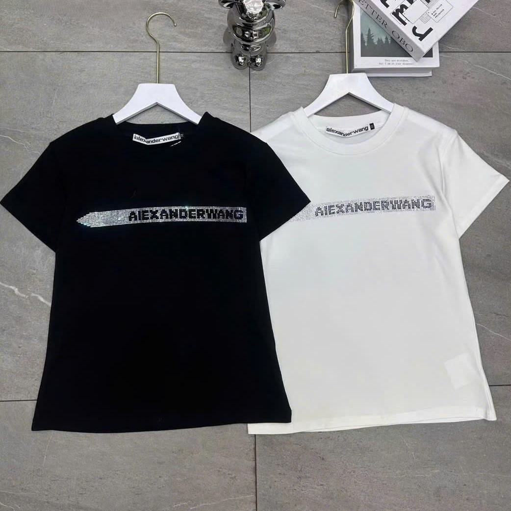 Áo thun tay ngắn đính đá Alexander Wang 10