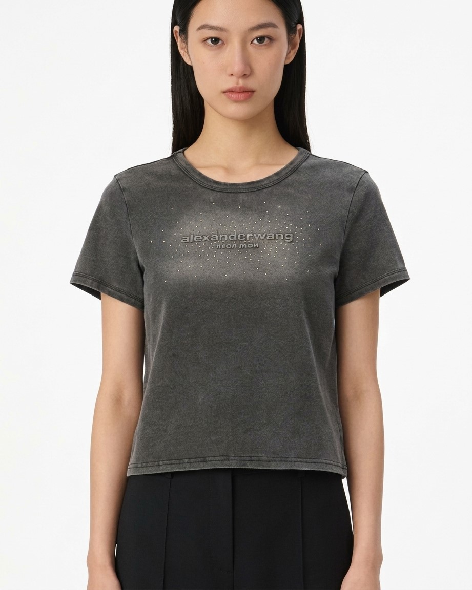  Áo thun đá xám đen Alexander Wang 4