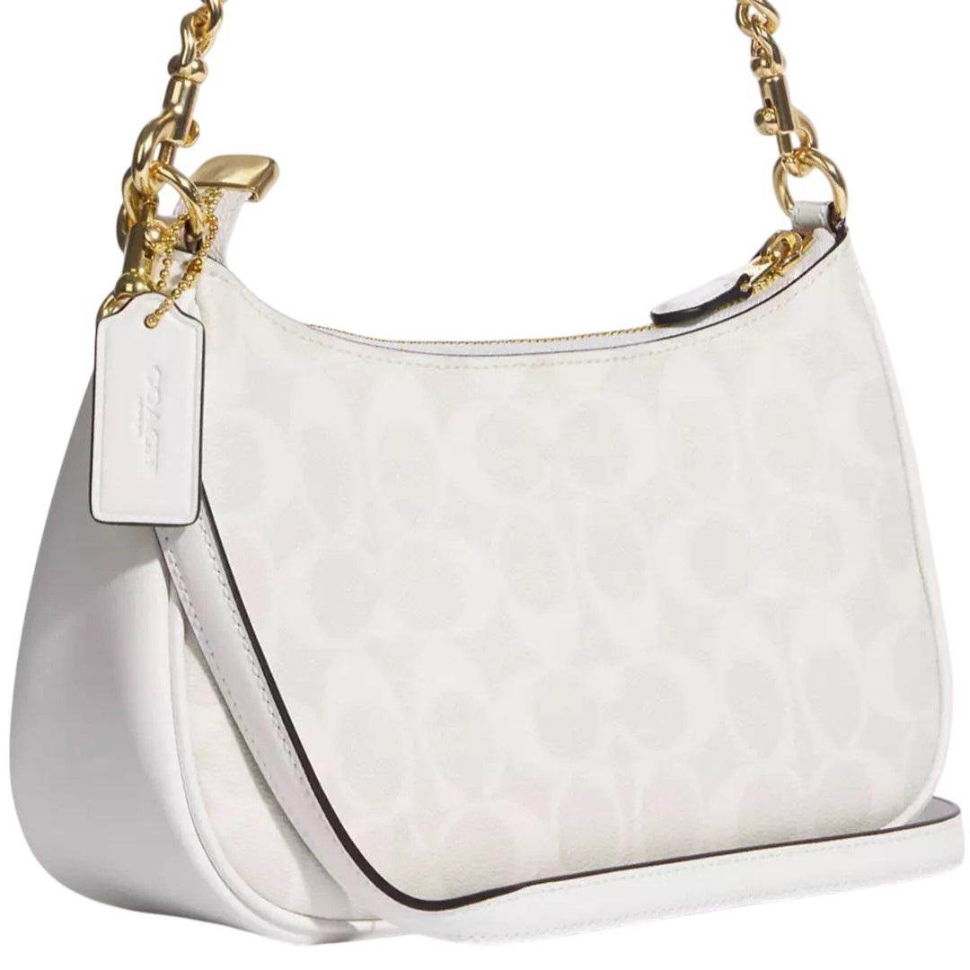 Túi xách Coach Teri Shoulder Bag In Signature Canvas Glacier White CA548 3