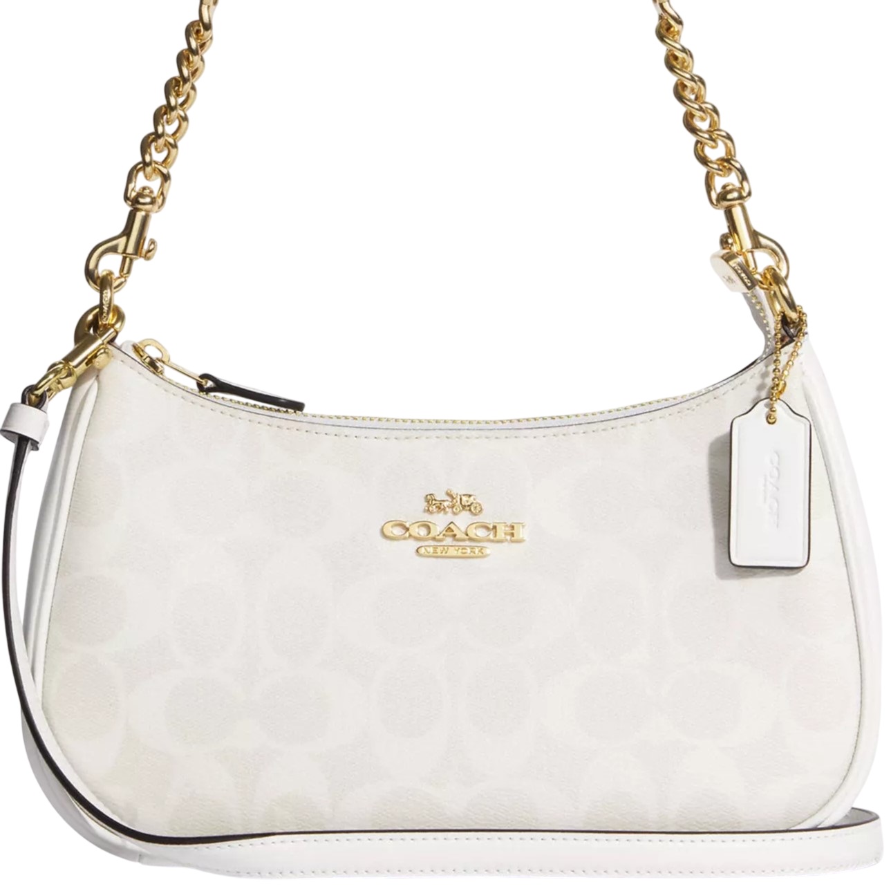 Túi xách Coach Teri Shoulder Bag In Signature Canvas Glacier White CA548 11