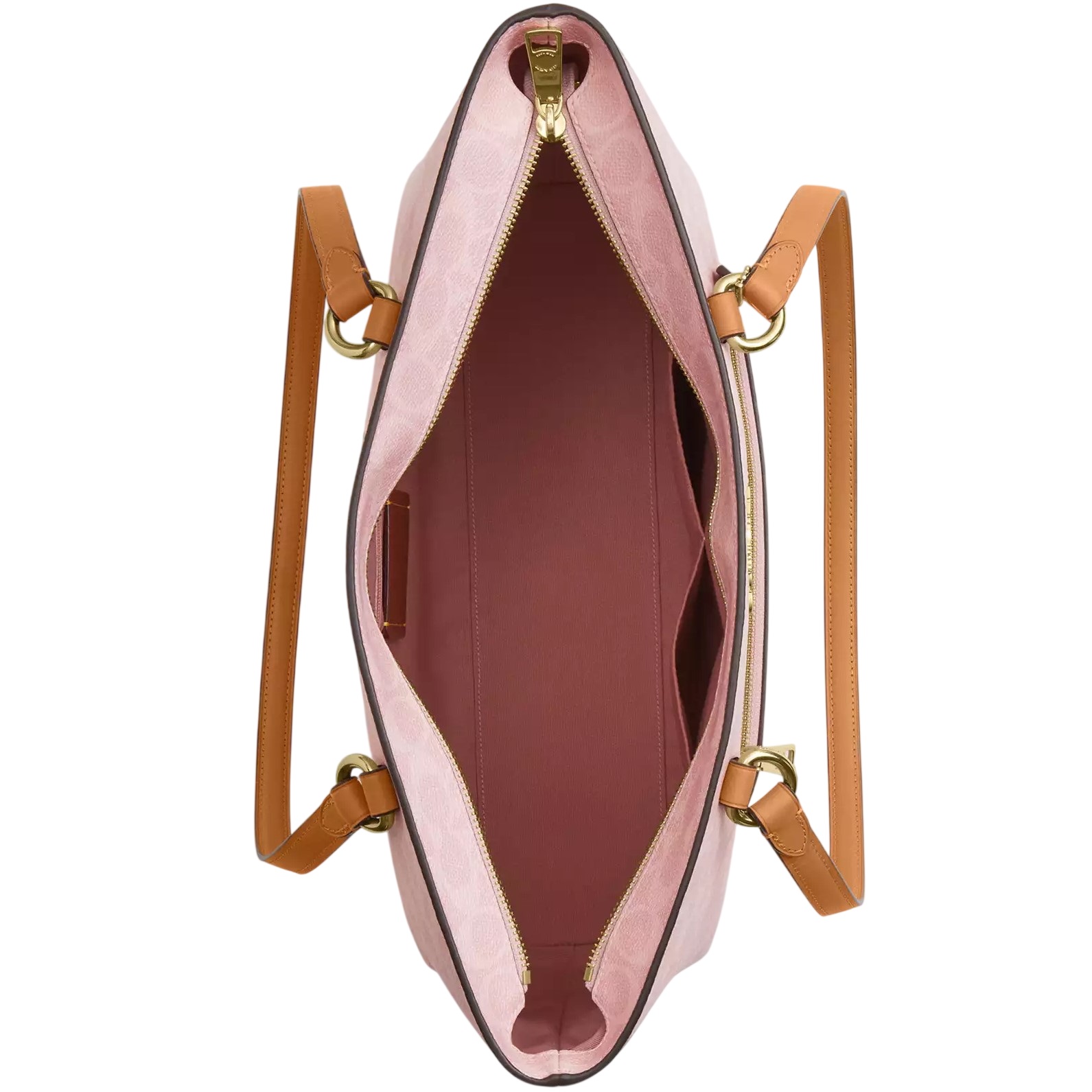 Túi Coach Station Tote Bag In Signature Canvas Powder Pink CEA21 3