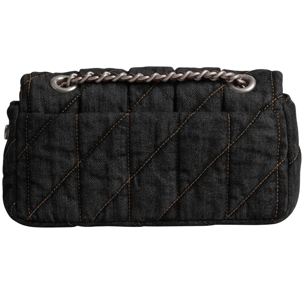 Túi Coach Tabby Shoulder Bag 20 With Quilting Denim Black CR701 1