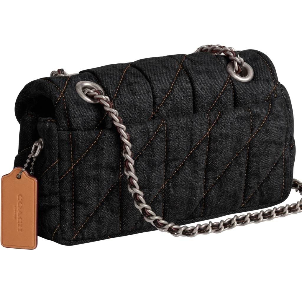 Túi Coach Tabby Shoulder Bag 20 With Quilting Denim Black CR701 3