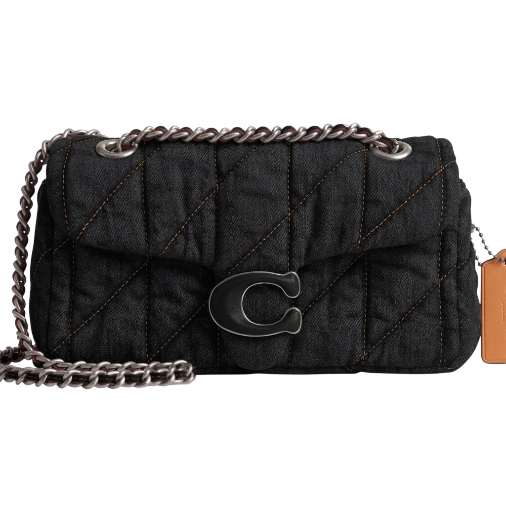 Túi Coach Tabby Shoulder Bag 20 With Quilting Denim Black CR701 4