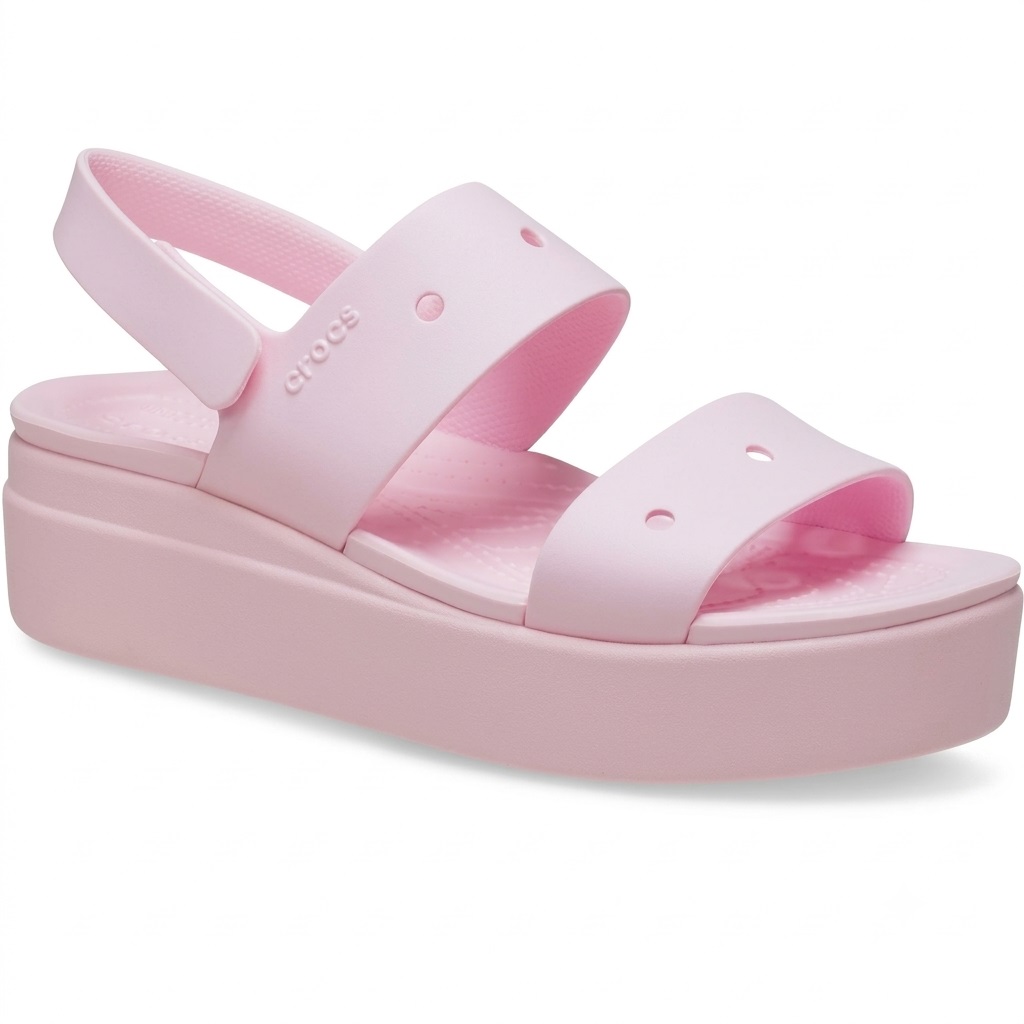 Giày Crocs Brooklyn 4U Wedge Pink Milk 3