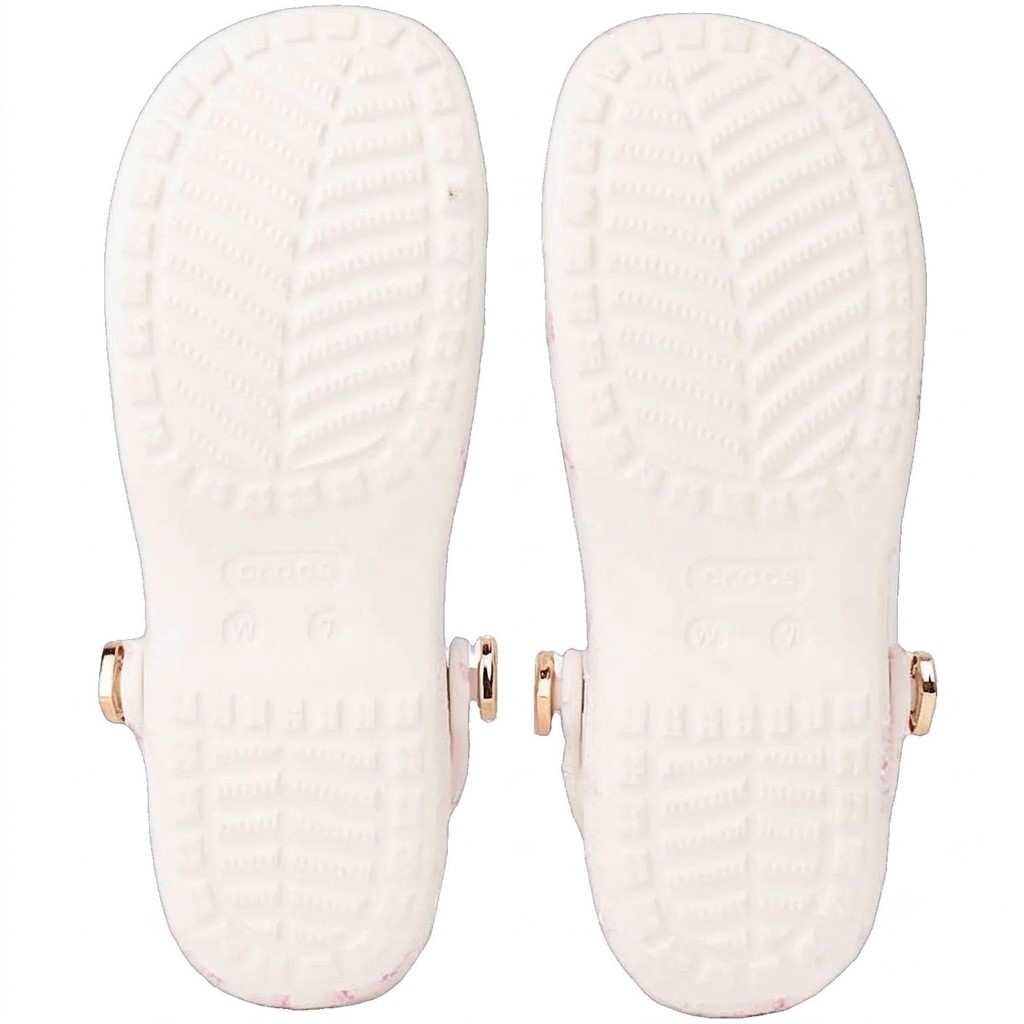 Giày Crocs Classic Ballet Flat LoveShackFancy Oyster 3