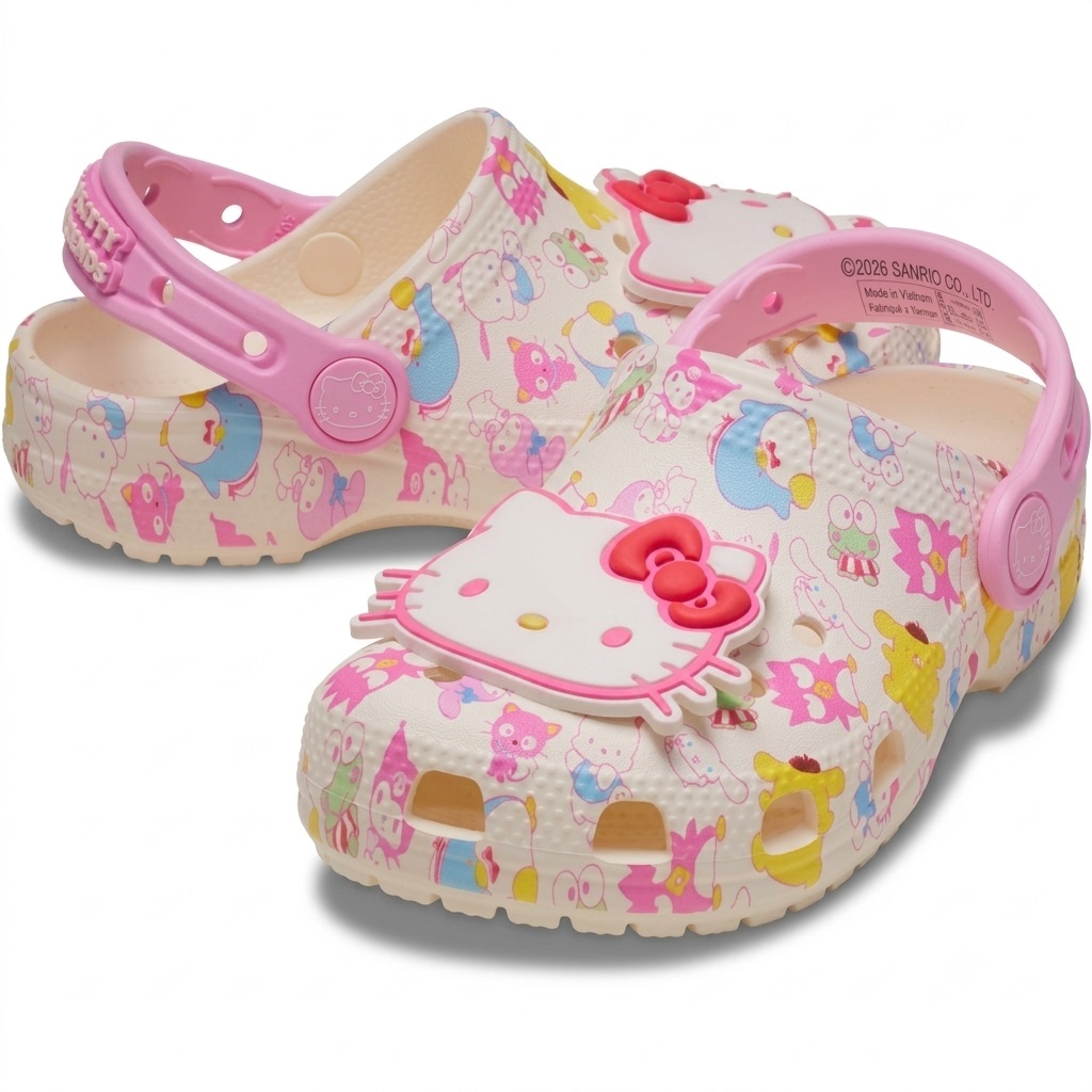 Giày Clog Crocs Toddler Hello Kitty Friends Pastel Classic Multi 2