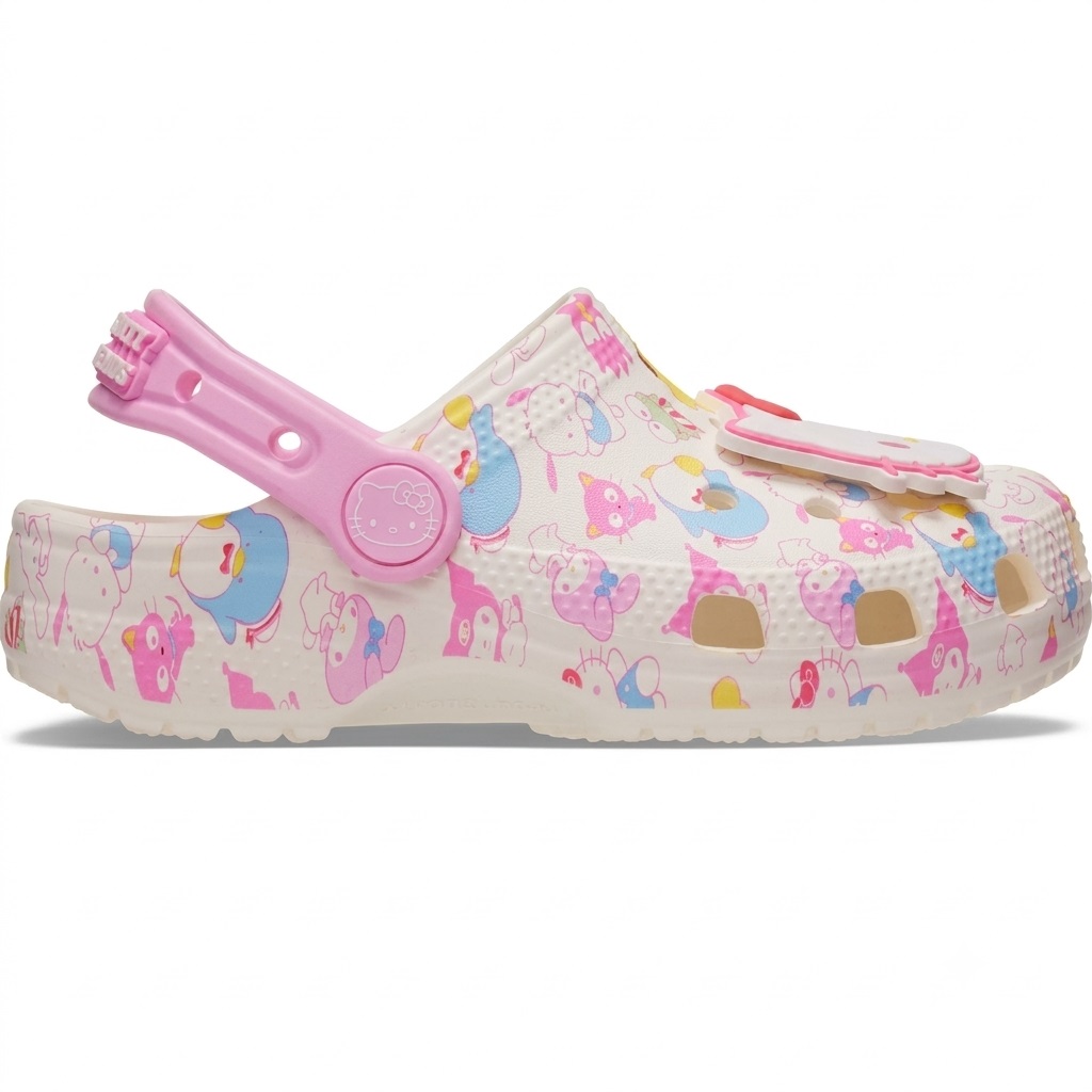 Giày Clog Crocs Toddler Hello Kitty Friends Pastel Classic Multi 5