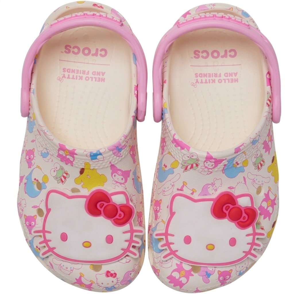 Giày Clog Crocs Toddler Hello Kitty Friends Pastel Classic Multi 11
