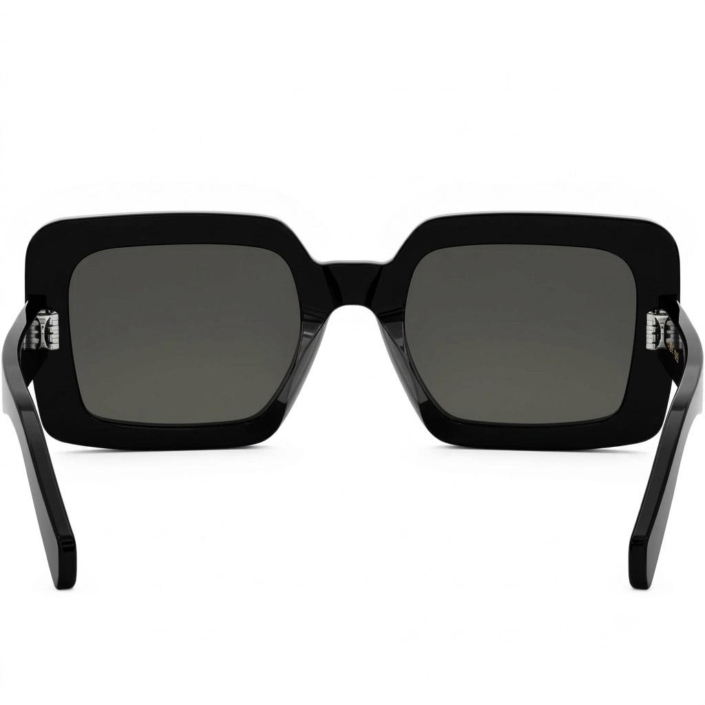 Kính mát Celine Triomphe Square Sunglasses Black CL40304U 1