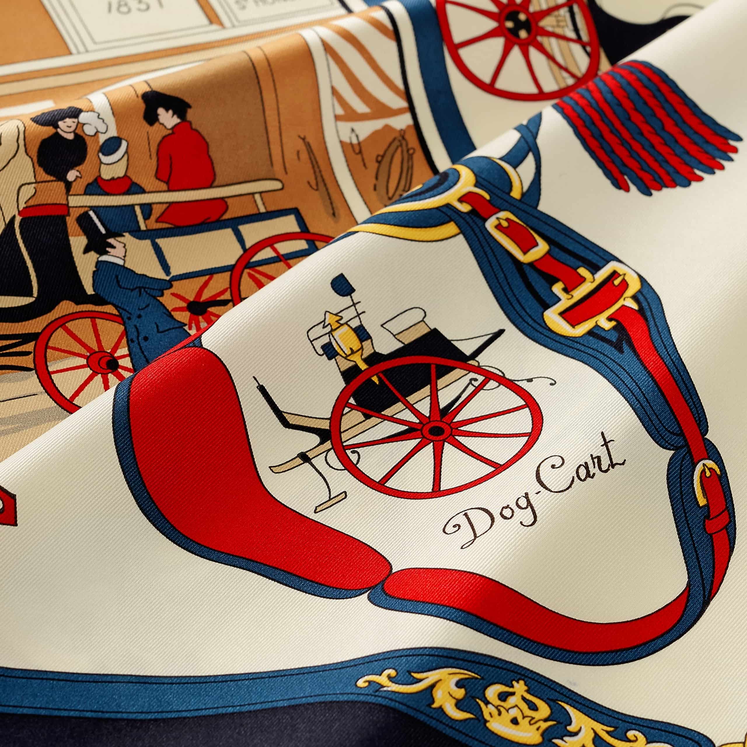 Khăn lụa Hermes Palonniers Scarf 6