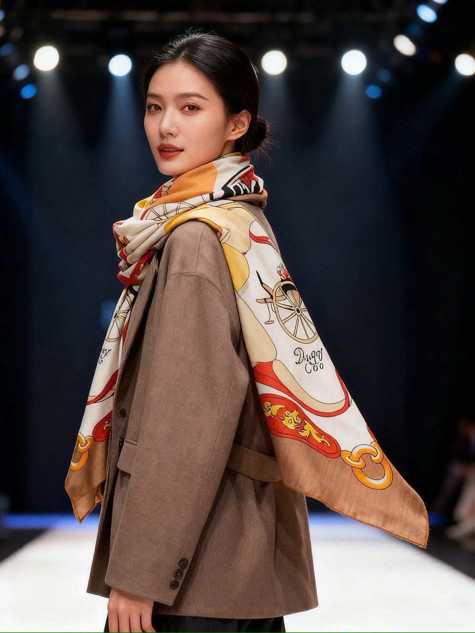 Khăn lụa Hermes Palonniers Scarf 12