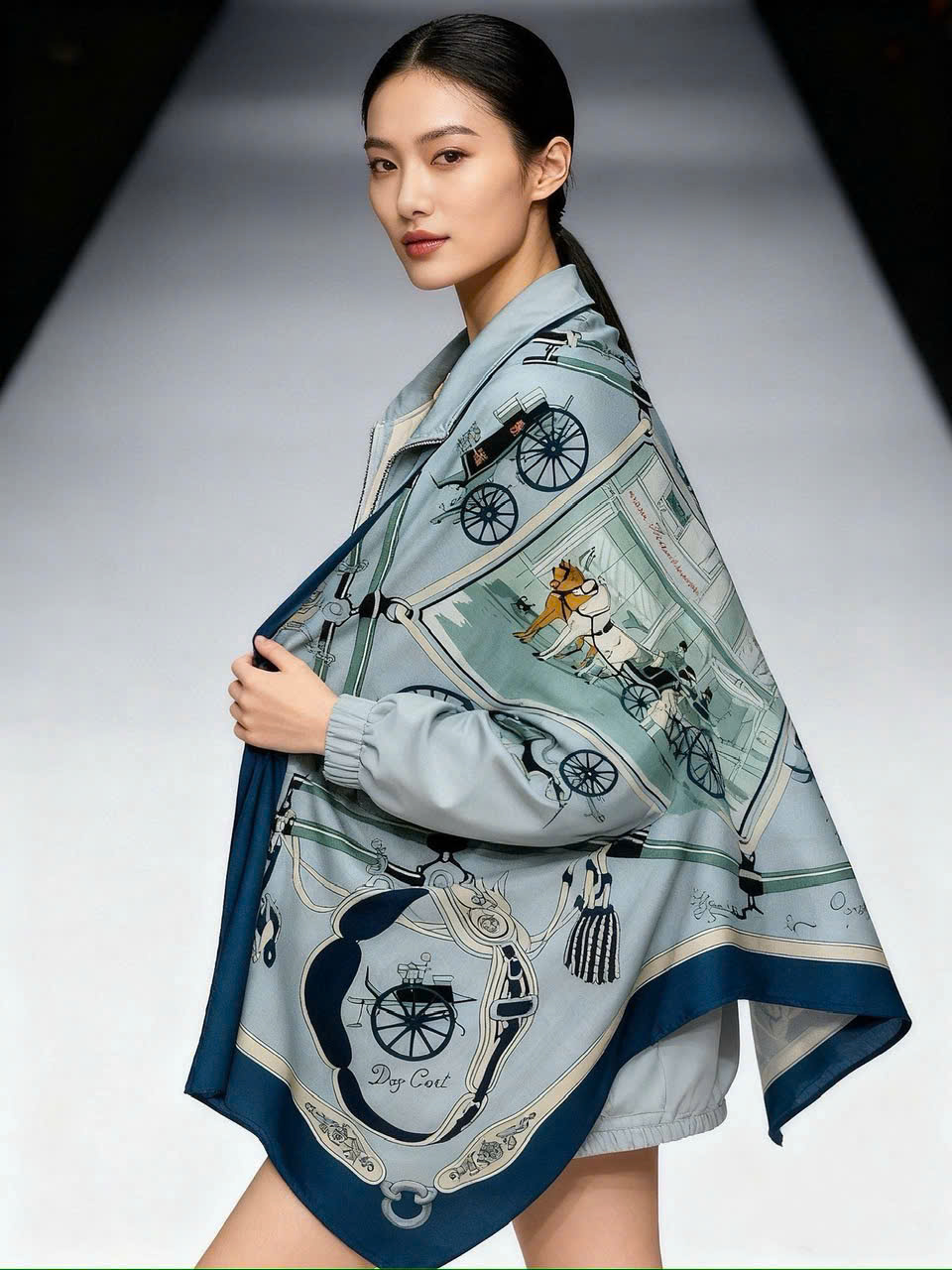 Khăn lụa Hermes Palonniers Scarf 14