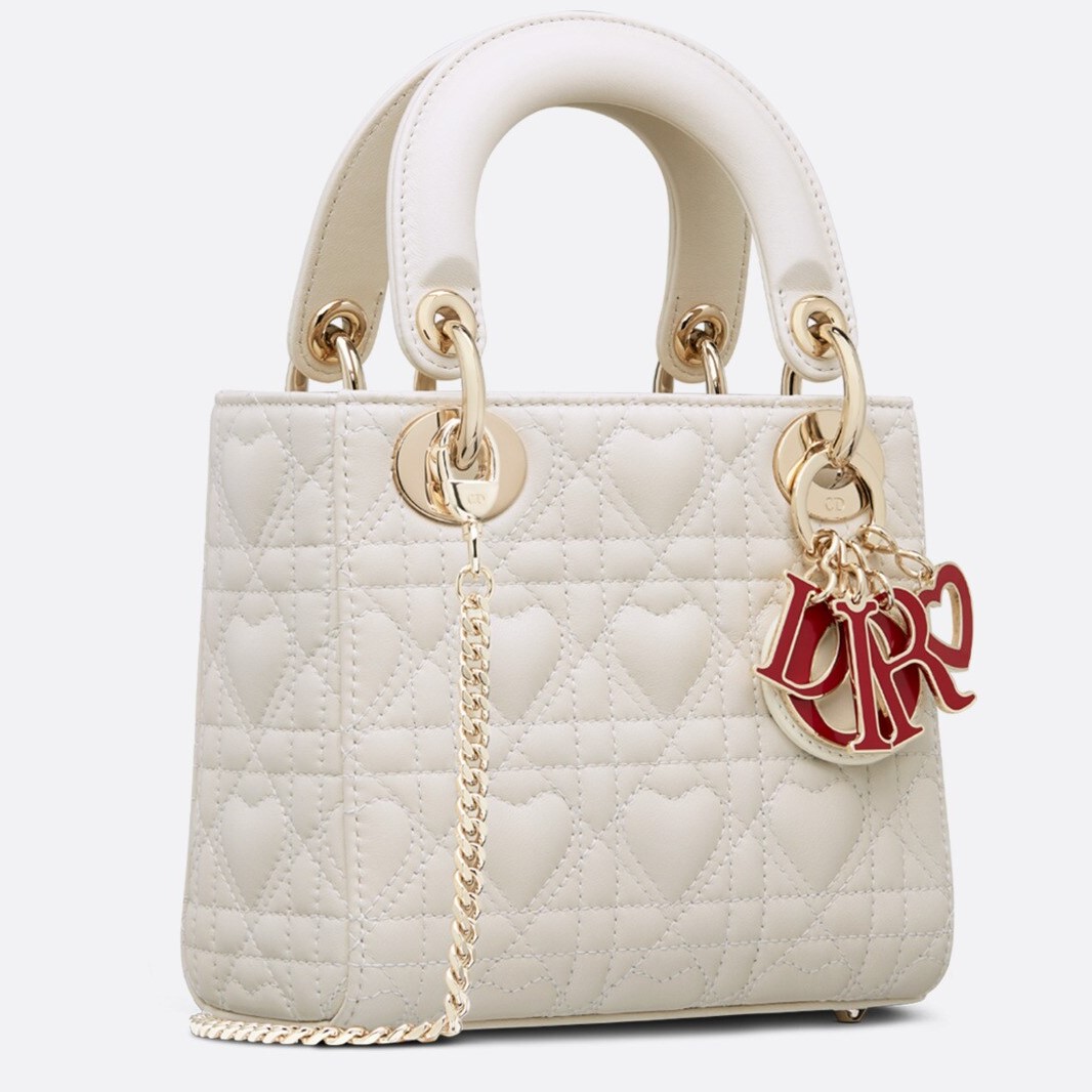 Túi Dior Lady Bag Mini Dioramour White   Shop giày Swagger