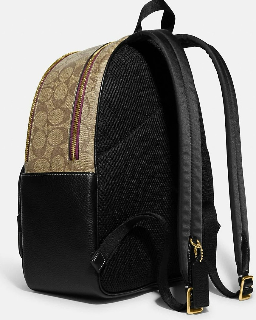 BALO COACH DISNEY X COACH COURT BACKPACK IN SIGNATURE CANVAS WITH EVIL QUEEN BAD GIRLS CLUB PATCHES 1