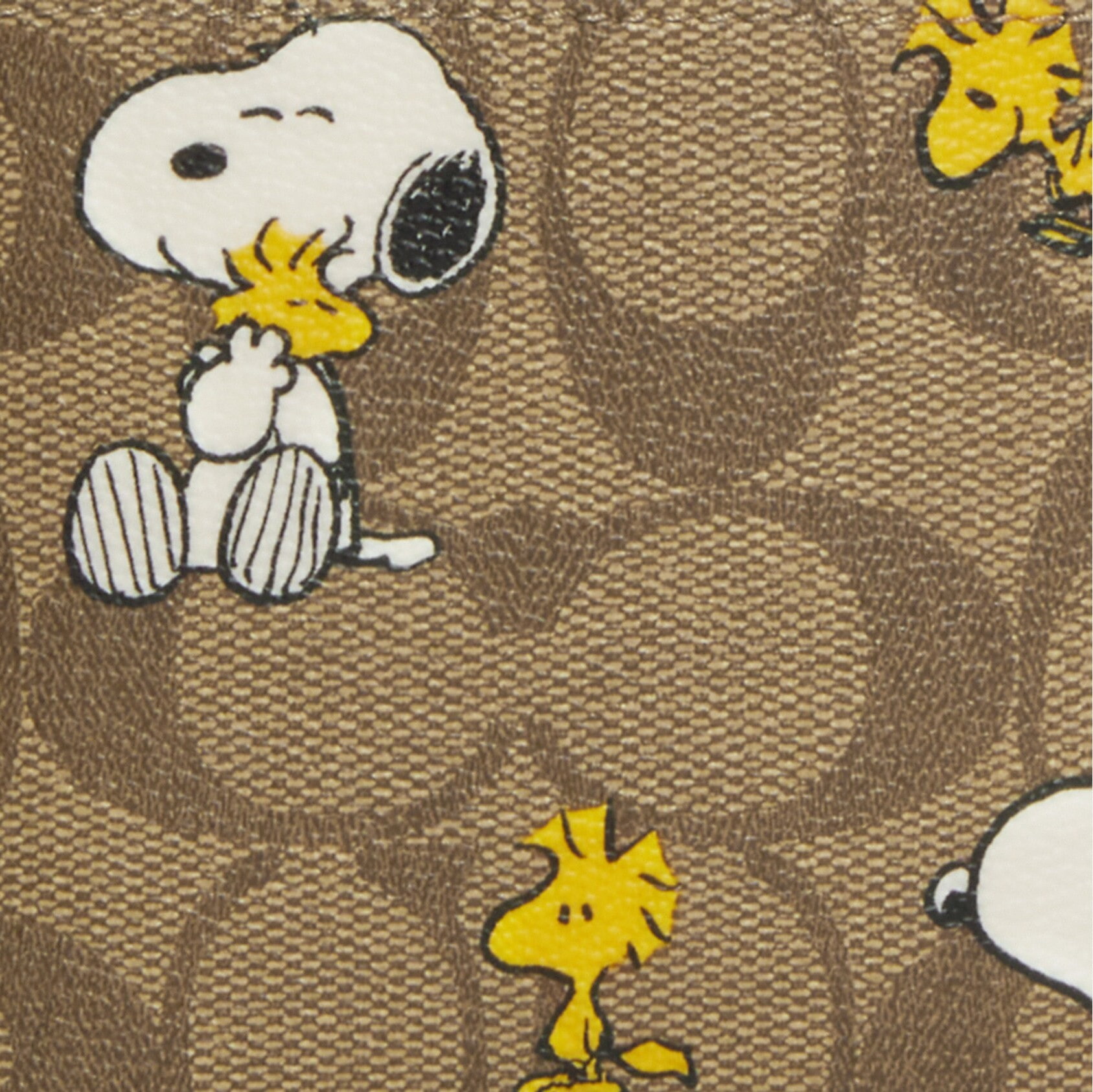 VÍ NGẮN NAM COACH X PEANUTS 3 IN 1 WALLET IN SIGNATURE CANVAS WITH SNOOPY WOODSTOCK PRINT CE714 10