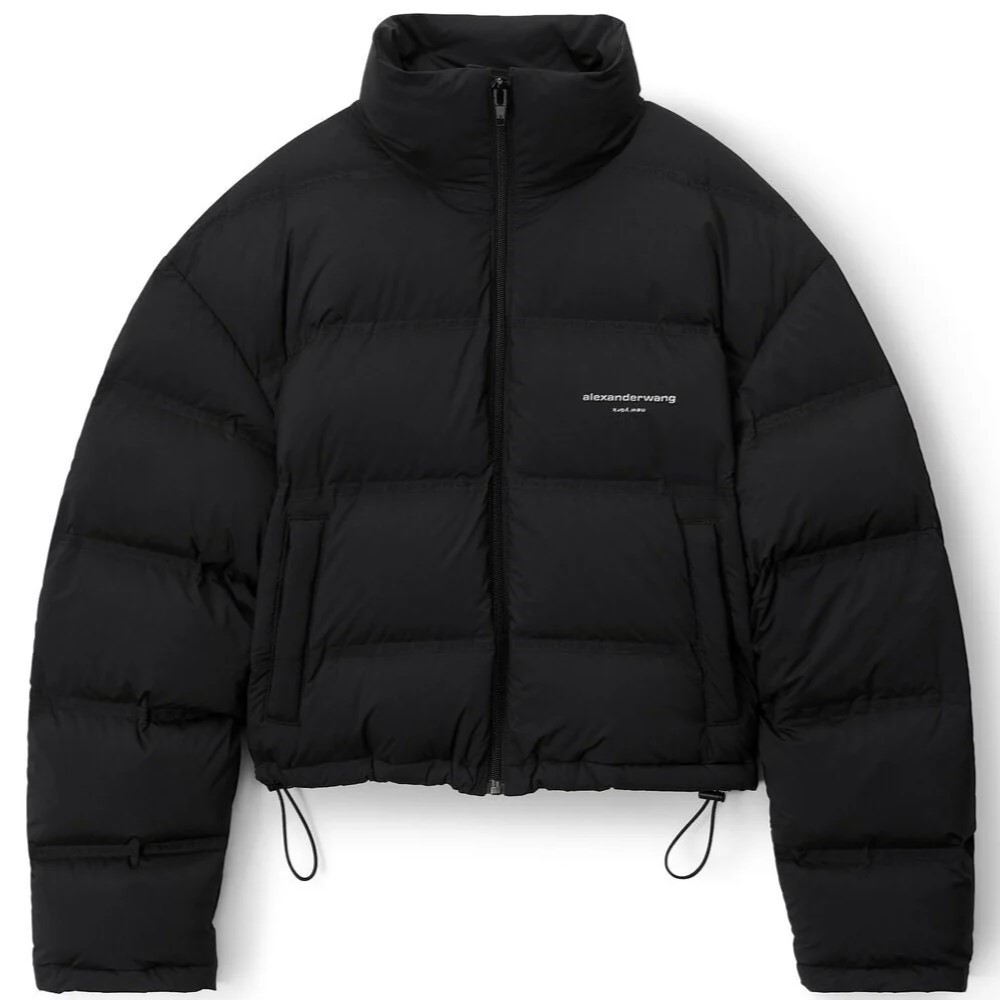ÁO PHAO ALEXANDER WANG REFLECTIVE LOGO DETAIL CROPPED PUFFER COAT 5
