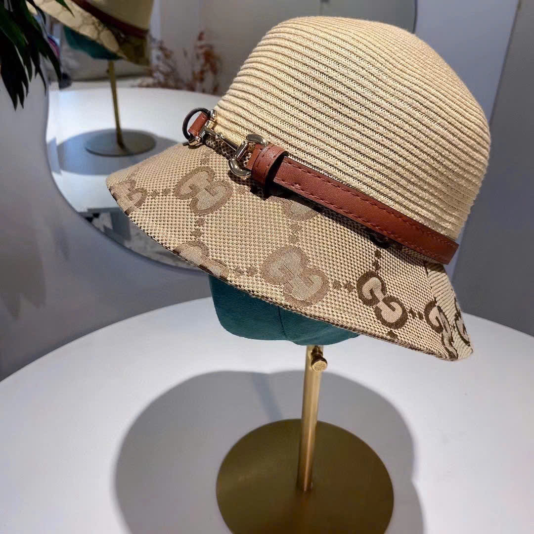 Nón bucket cói Gucci 2