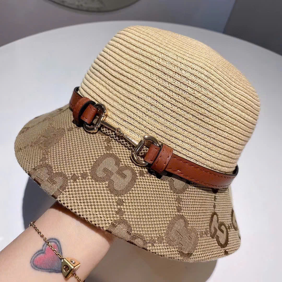 Nón bucket cói Gucci 3