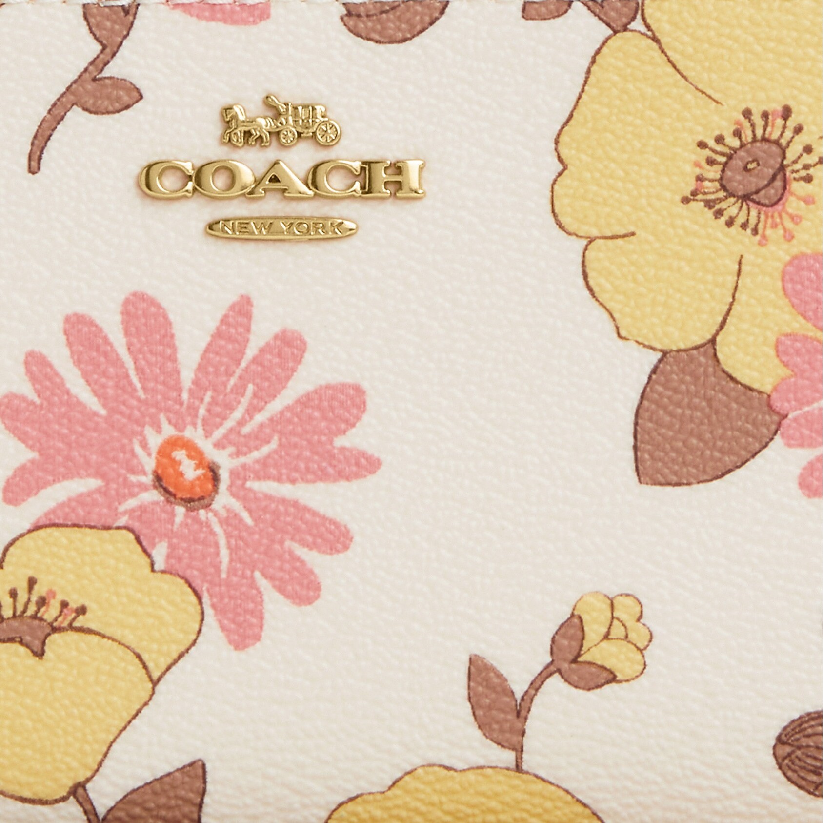 VÍ NỮ DÀI COACH LONG ZIP AROUND WALLET WITH FLORAL CLUSTER PRINT CI798 2