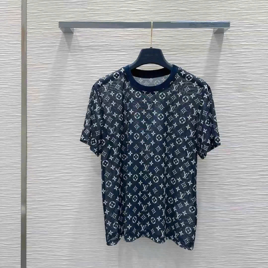 Set bộ áo thun quần lụa dài xanh dương LV 6