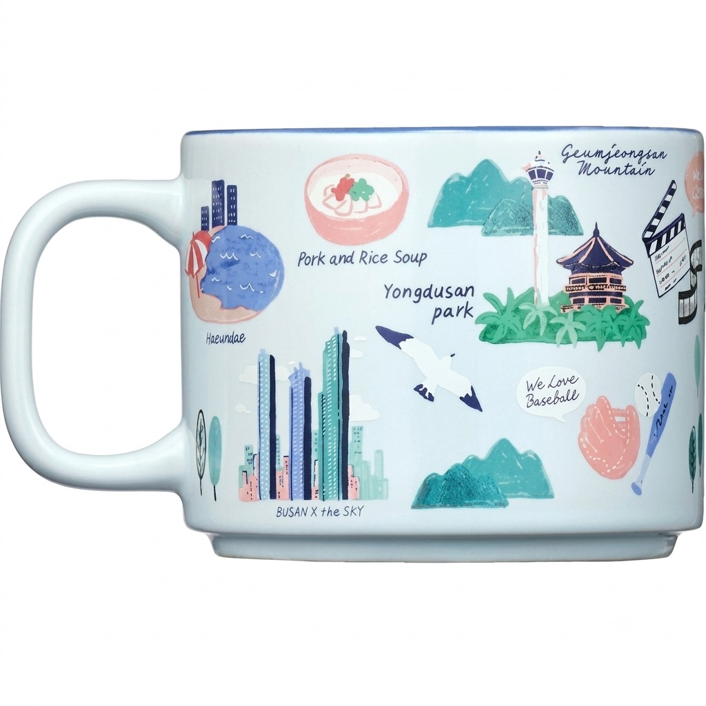 Ly sứ Starbucks KOREA Busan Regional Collection MUG 355ml Limited Edition 1