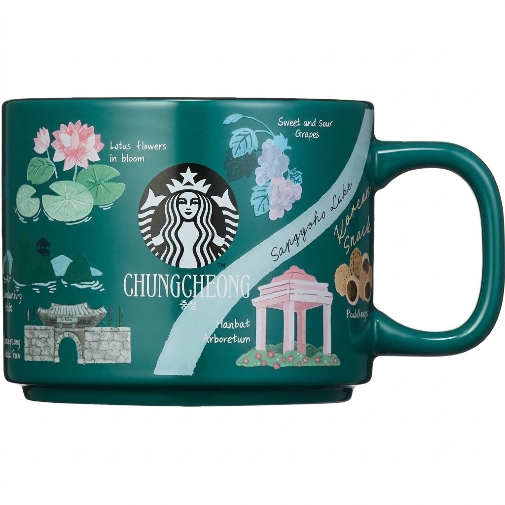 Ly sứ Starbucks KOREA Chungcheong Regional Collection MUG 355ml Limited Edition 1
