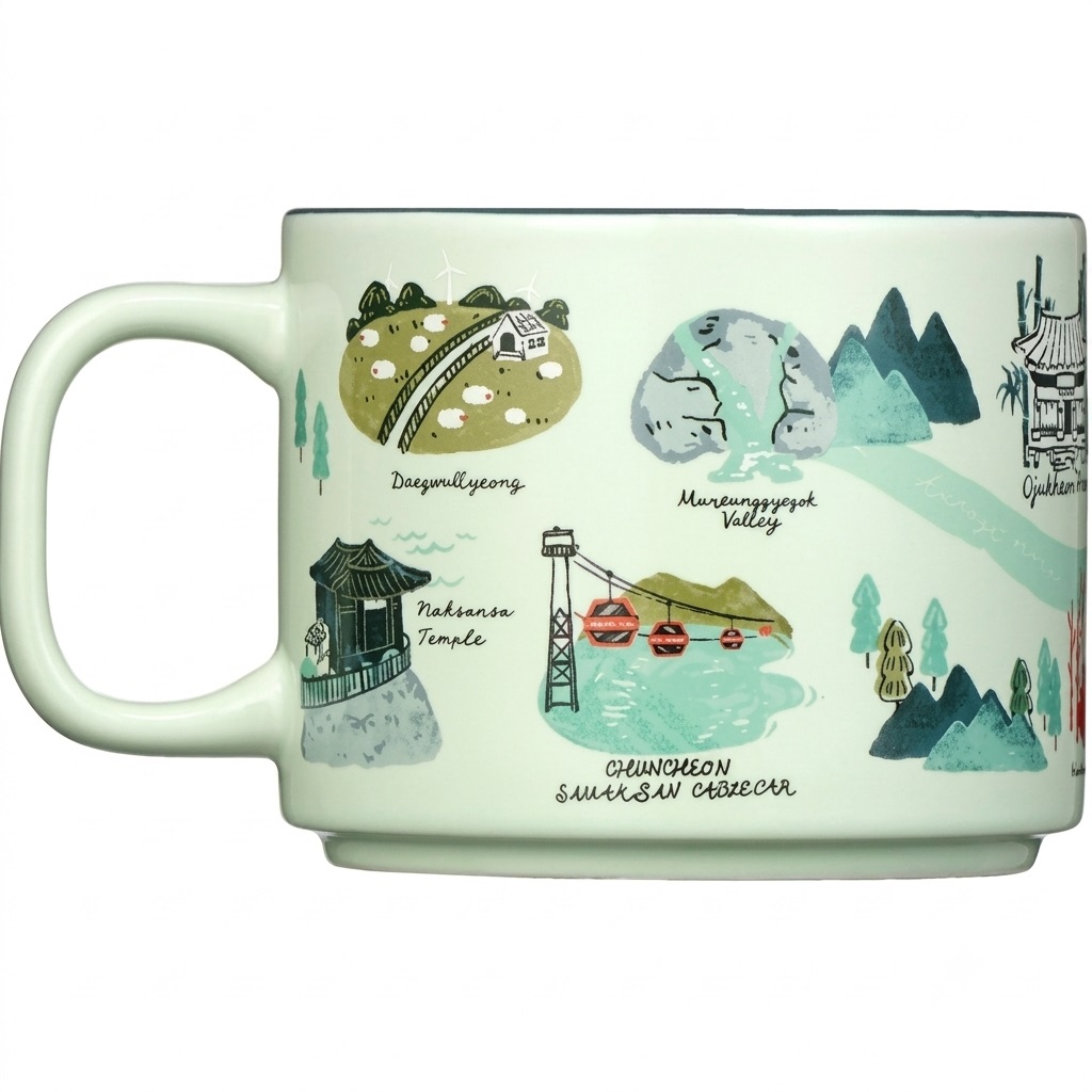 Ly sứ Starbucks KOREA Gangwon Regional Collection MUG 355ml Limited Edition 3