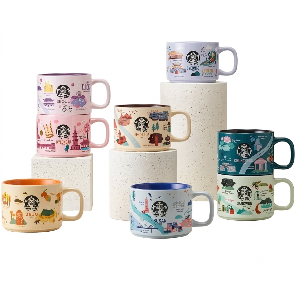 Ly sứ Starbucks KOREA Gangwon Regional Collection MUG 355ml Limited Edition 4