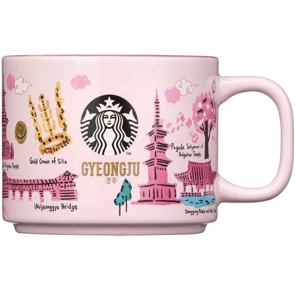 Cốc Starbucks KOREA Gyeongju Regional Collection MUG 355ml Limited Edition 1