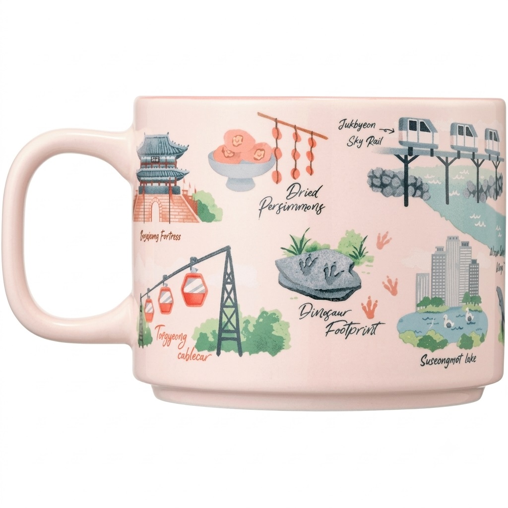 Ly sứ Starbucks KOREA Gyeongsang Regional Collection MUG 355ml Limited Edition 1