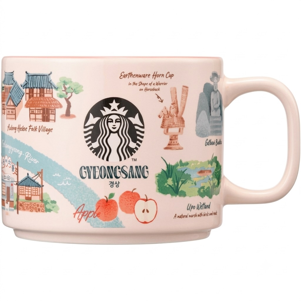Ly sứ Starbucks KOREA Gyeongsang Regional Collection MUG 355ml Limited Edition 4