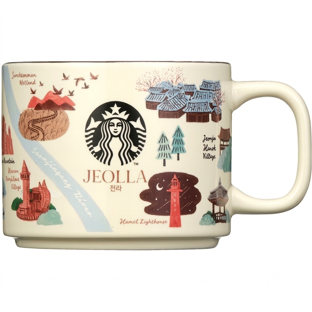 Ly sứ Starbucks KOREA Jeolla Regional Collection MUG 355ml Limited Edition 1