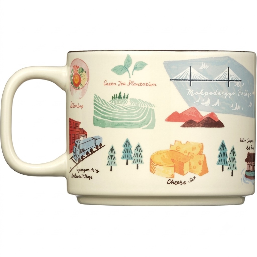 Ly sứ Starbucks KOREA Jeolla Regional Collection MUG 355ml Limited Edition 3