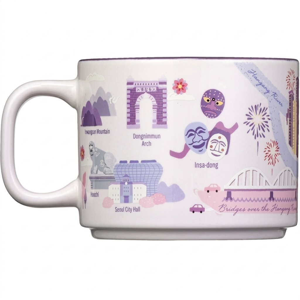 Ly sứ Starbucks KOREA Seoul Regional Collection MUG 355ml Limited Edition 1
