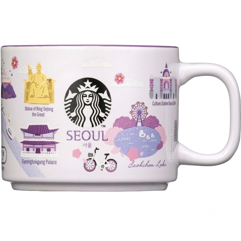 Ly sứ Starbucks KOREA Seoul Regional Collection MUG 355ml Limited Edition 3