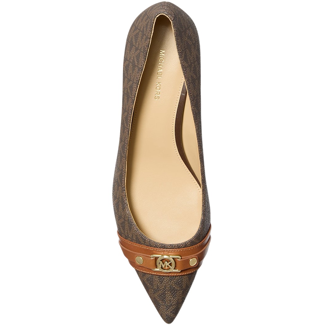 Giày MK Michael Kors Mandy Flex Signature Logo Pump Brown 40T5MAMP1B 1