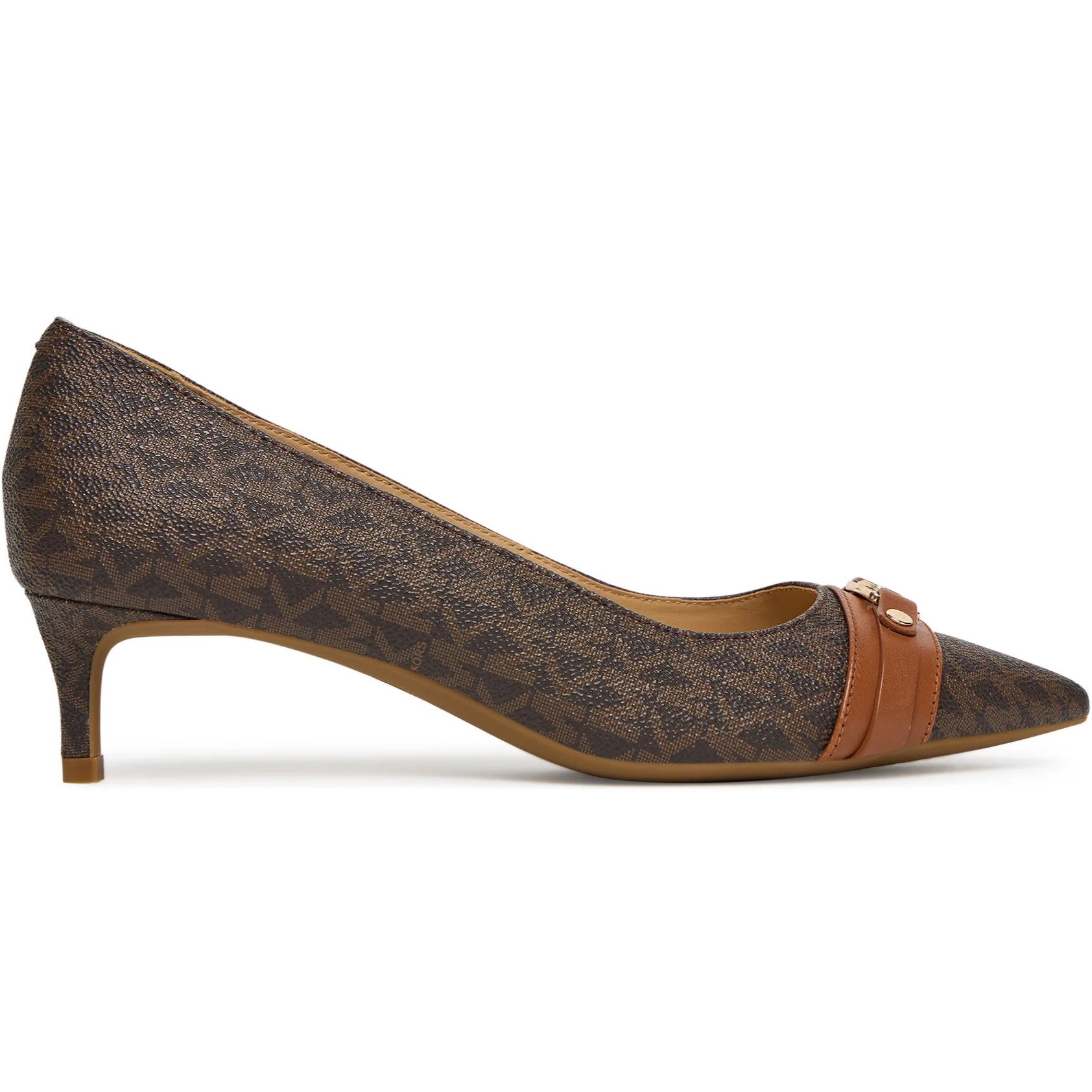 Giày MK Michael Kors Mandy Flex Signature Logo Pump Brown 40T5MAMP1B 4
