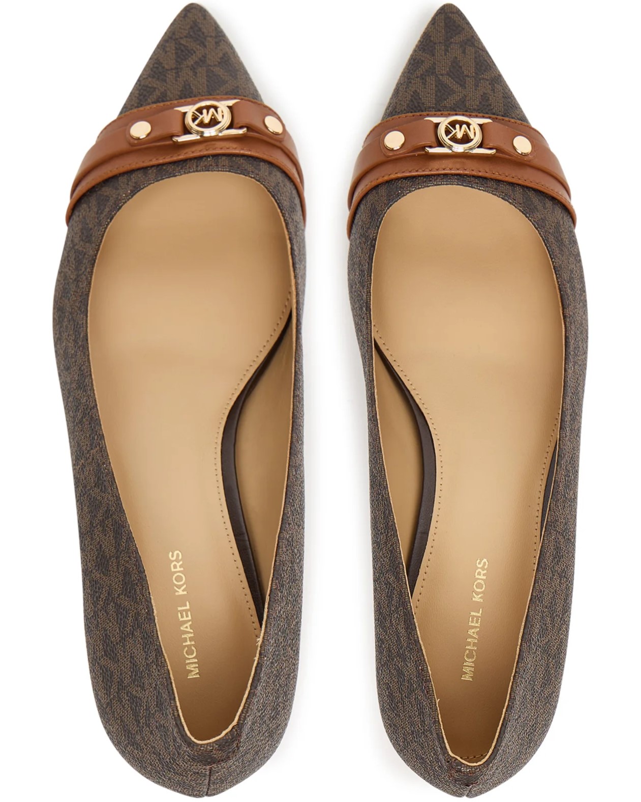 Giày MK Michael Kors Mandy Flex Signature Logo Pump Brown 40T5MAMP1B 6
