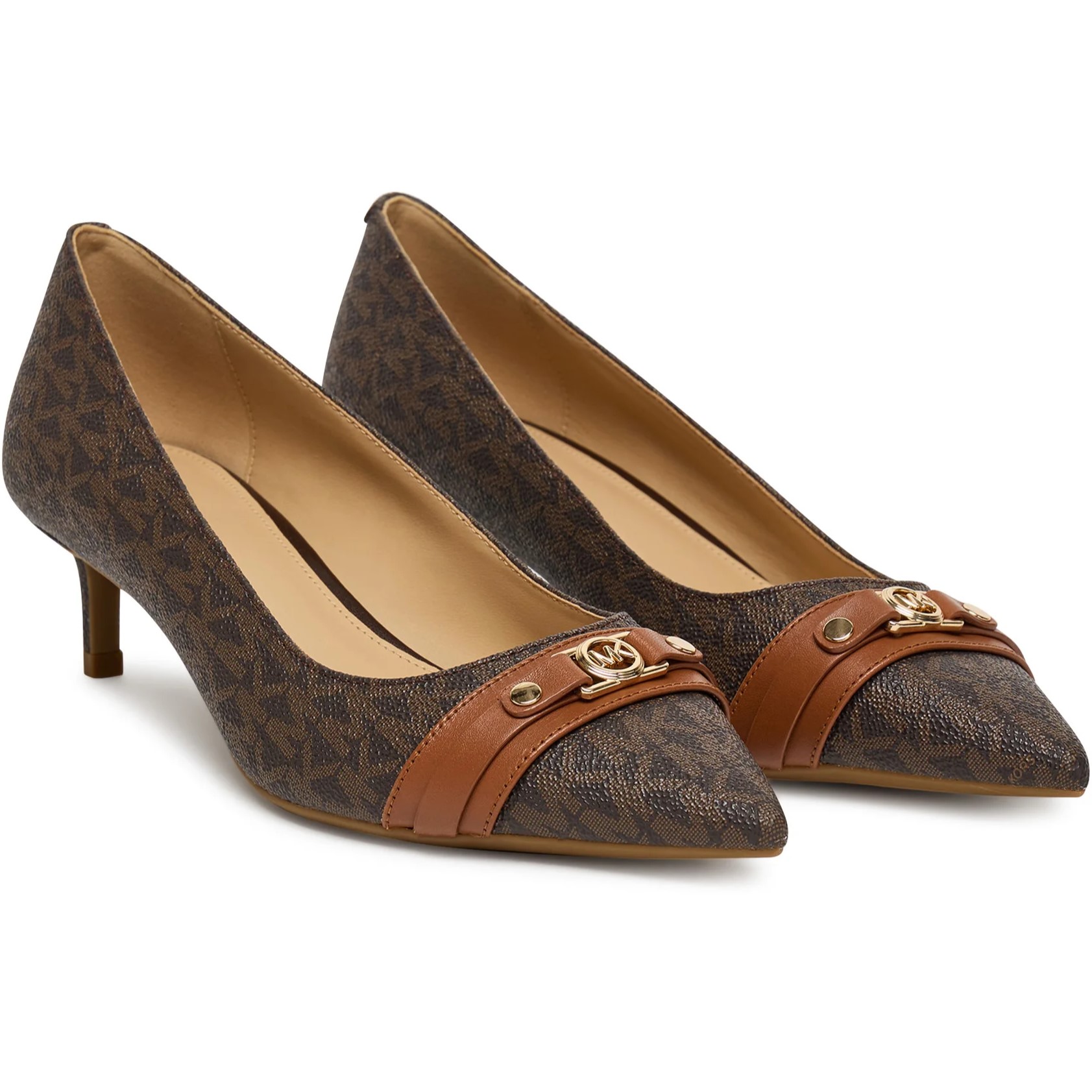 Giày MK Michael Kors Mandy Flex Signature Logo Pump Brown 40T5MAMP1B 7