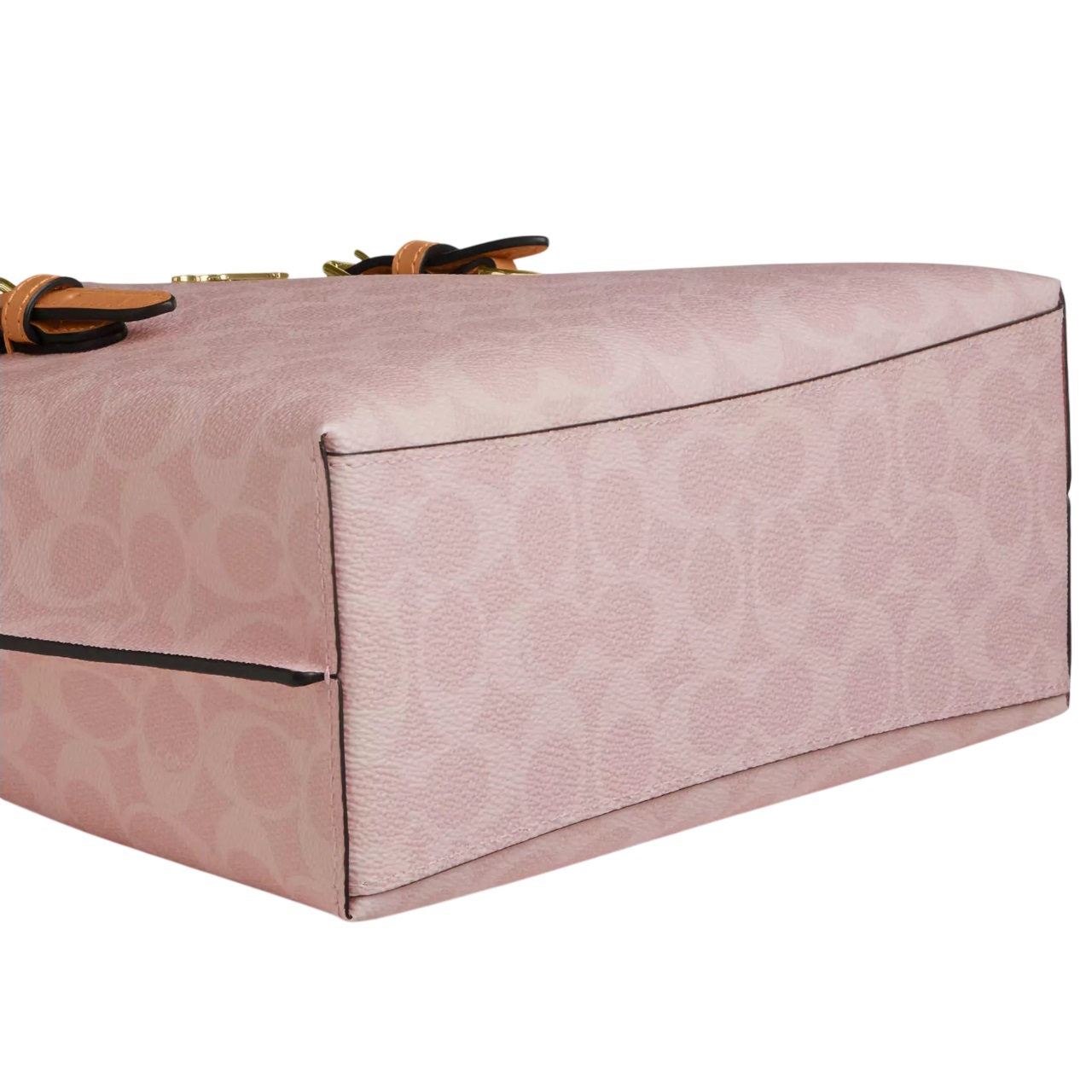 Túi Coach Mollie Tote Bag 25 In Signature Canvas With Charms Powder Pink CER24 8