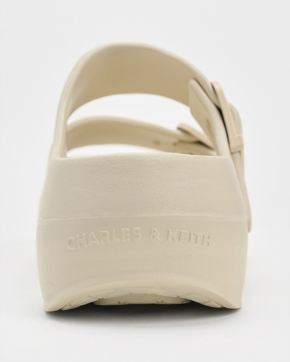 Giày Sandals nữ Charles Keith Bunsy Double-Strap Sports Sandals Beige CK1-71650004 1