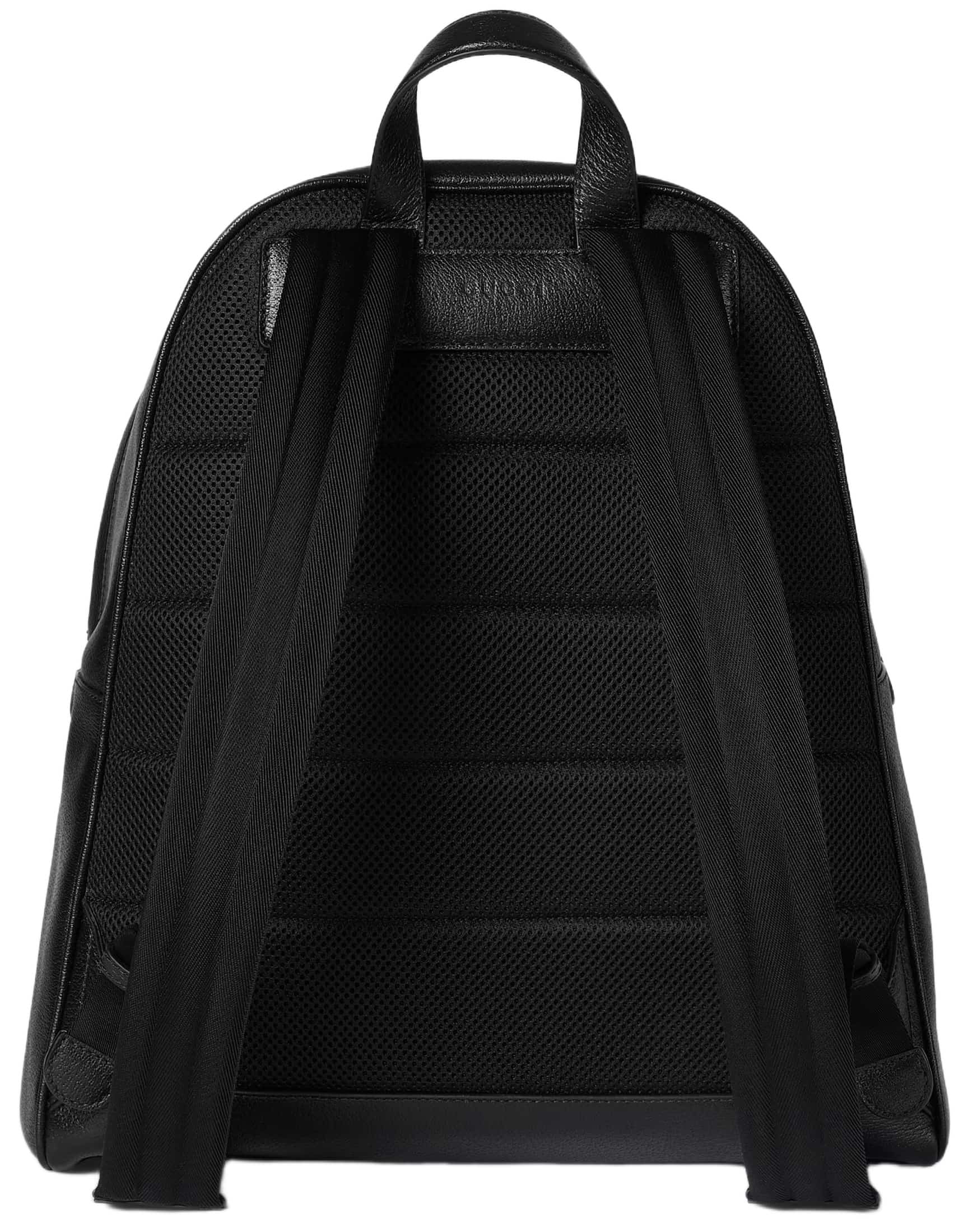 Balo Gucci Ophidia Medium Backpack Black Soft Leather 5