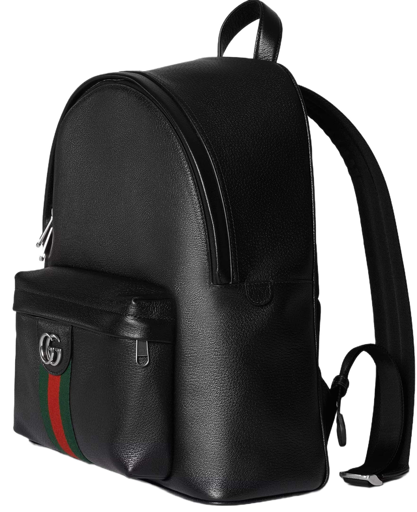 Balo Gucci Ophidia Medium Backpack Black Soft Leather 8